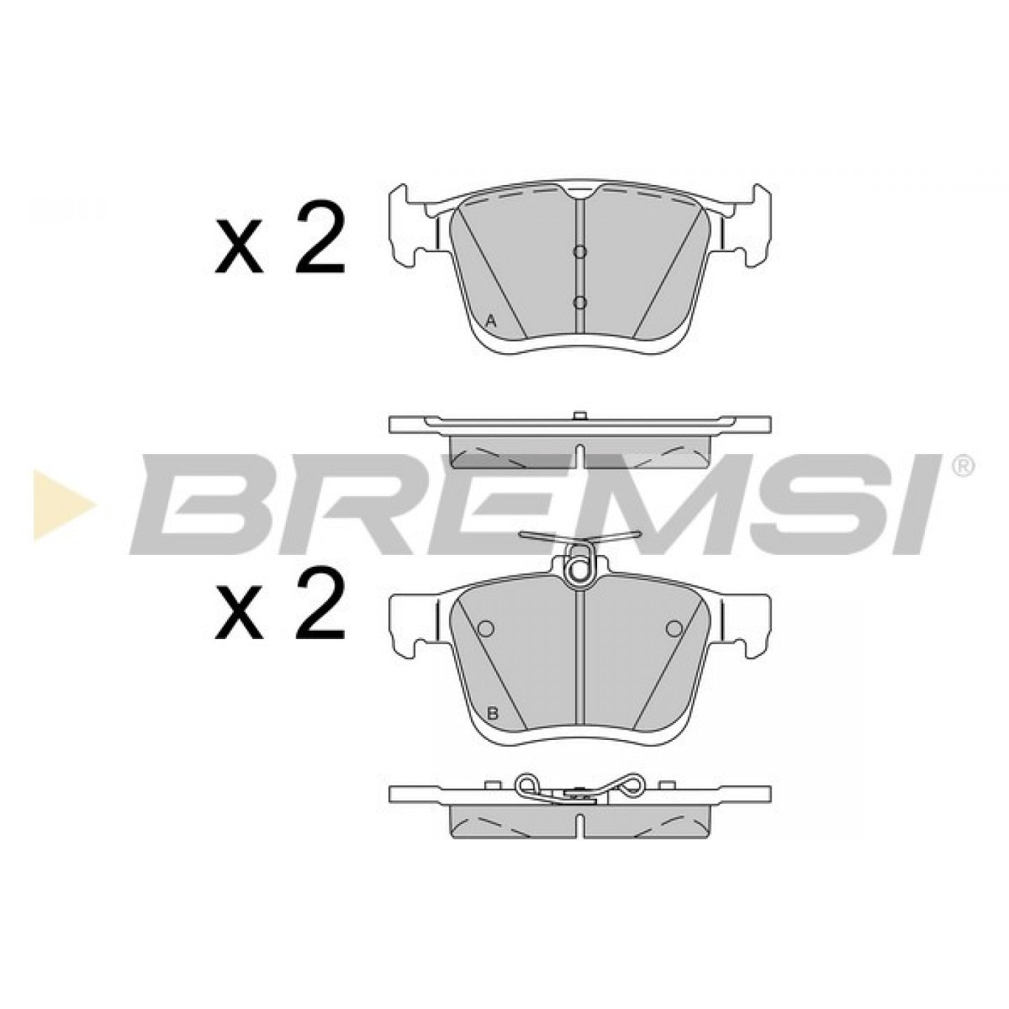 Kit pastiglie freno, Freno a disco BREMSI BP3518