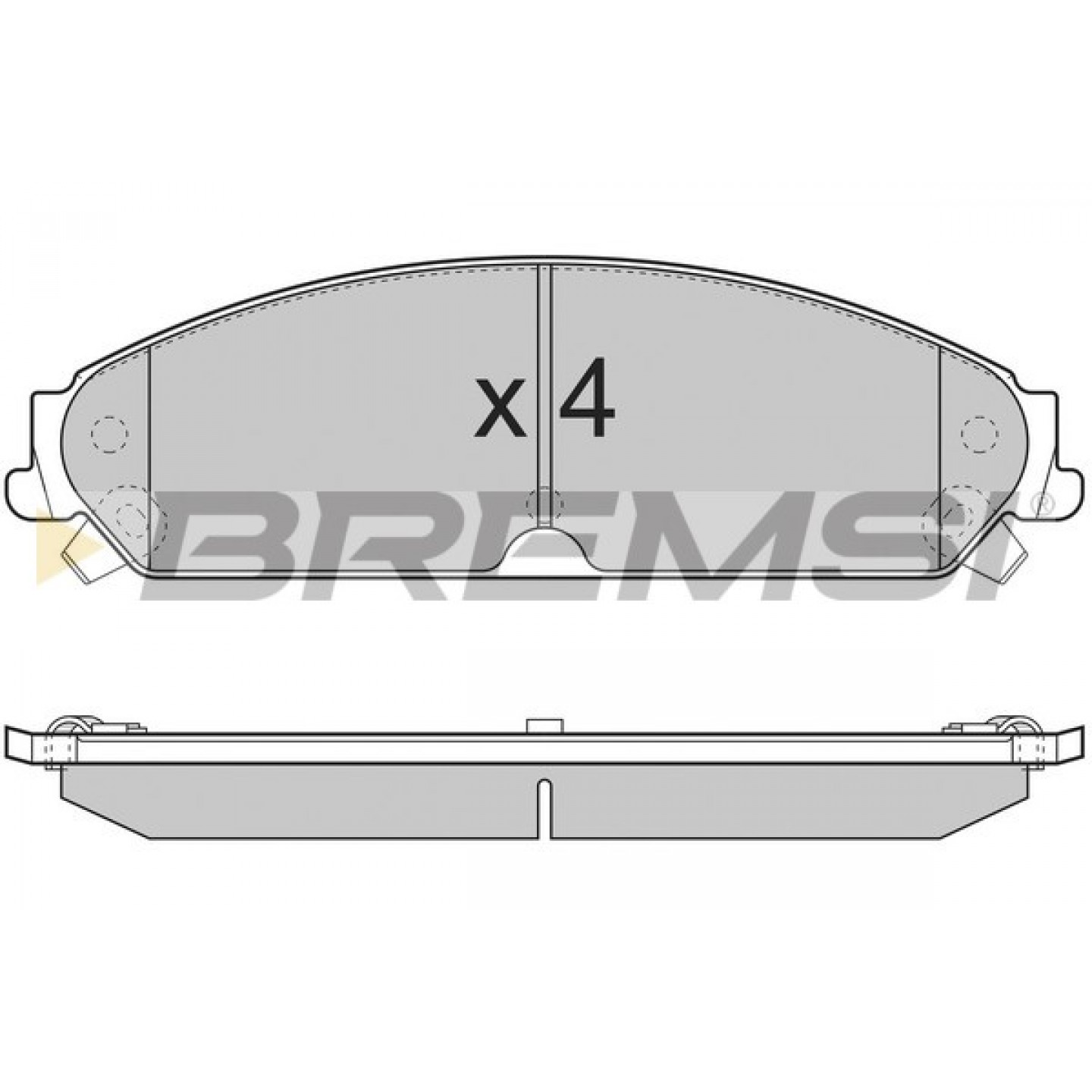 Kit pastiglie freno, Freno a disco BREMSI BP3277