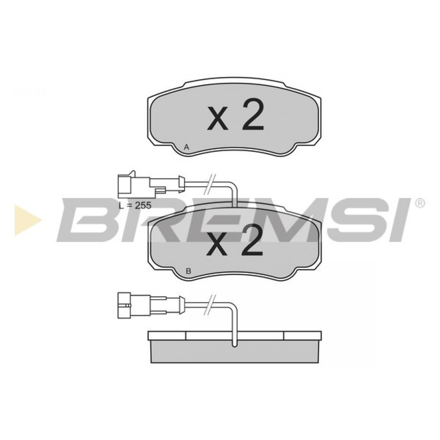 Juego de pastillas BREMSI BP3357