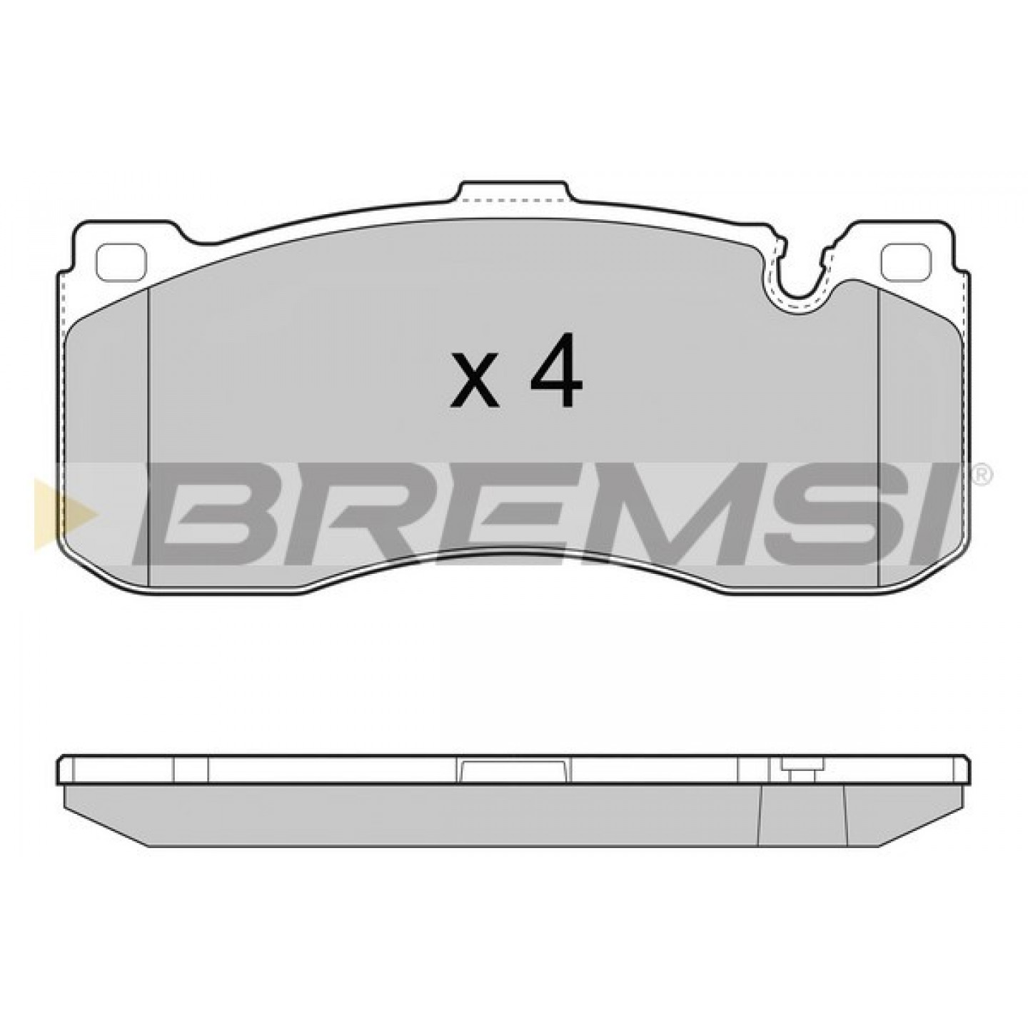 Kit de plaquettes de frein, frein à disque BREMSI BP3472