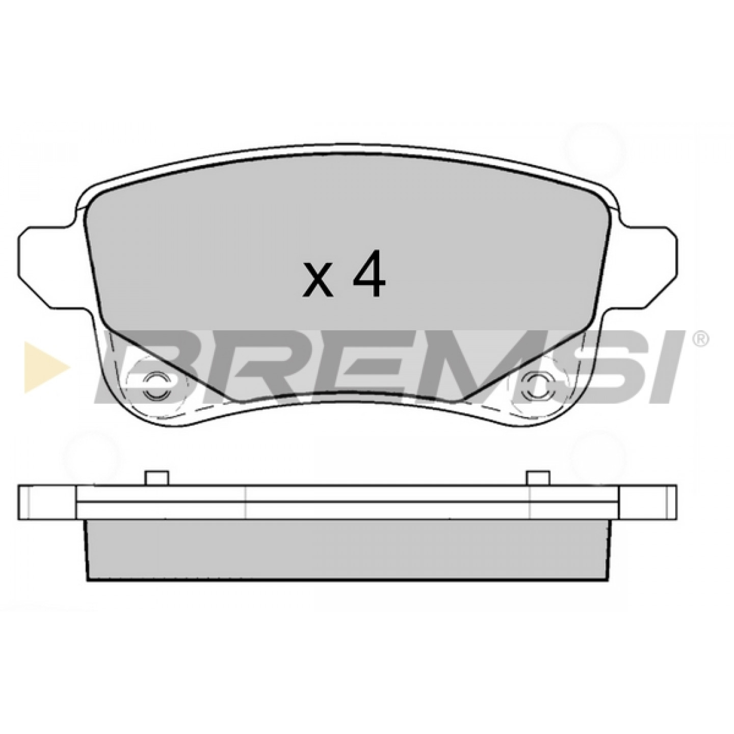 Kit pastiglie freno, Freno a disco BREMSI BP3645