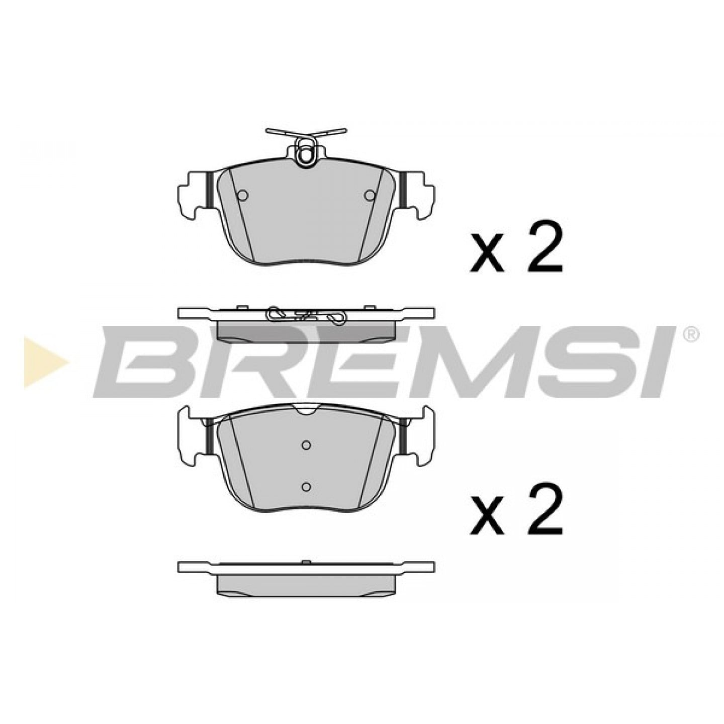 Kit de plaquettes de frein, frein à disque BREMSI BP3921