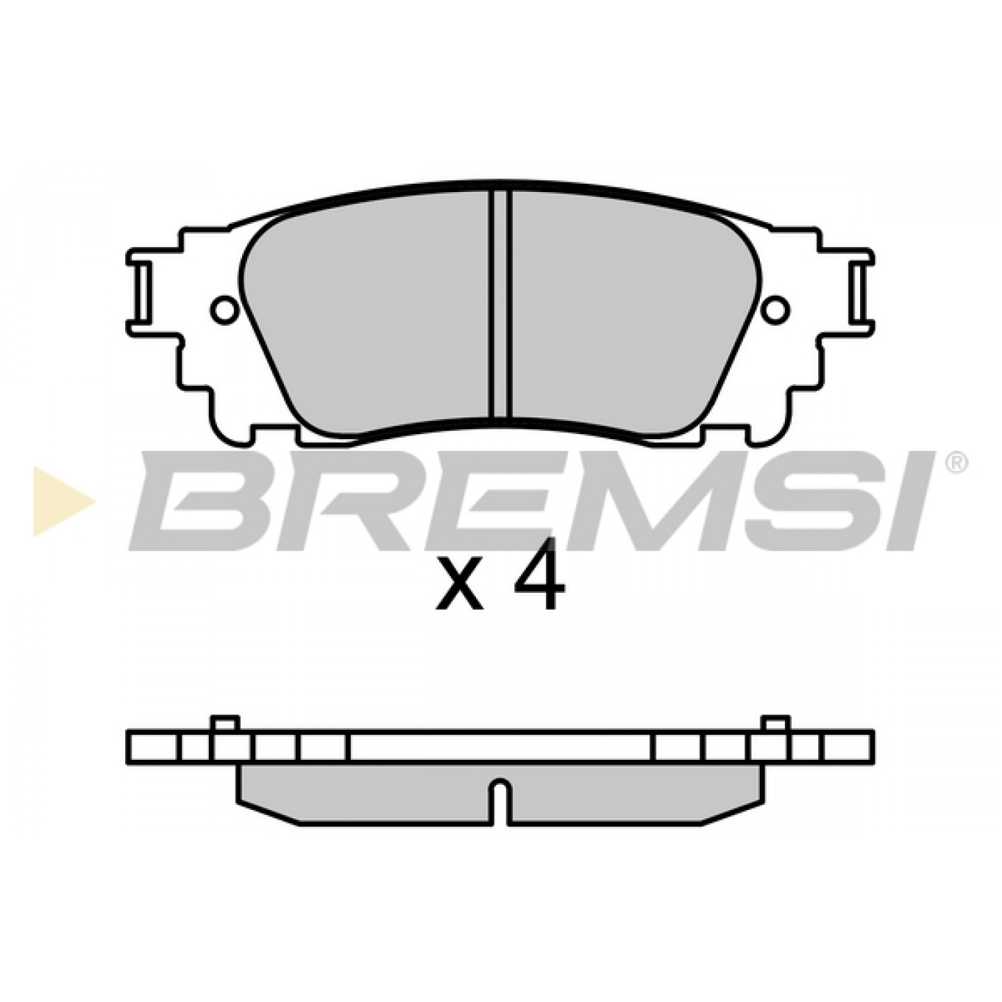 Kit pastiglie freno, Freno a disco BREMSI BP3704