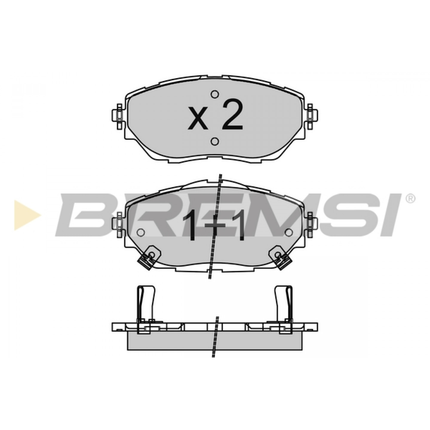 Juego de pastillas BREMSI BP3755