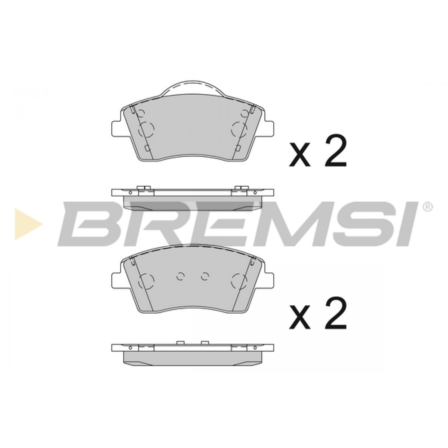 Kit pastiglie freno, Freno a disco BREMSI BP3845