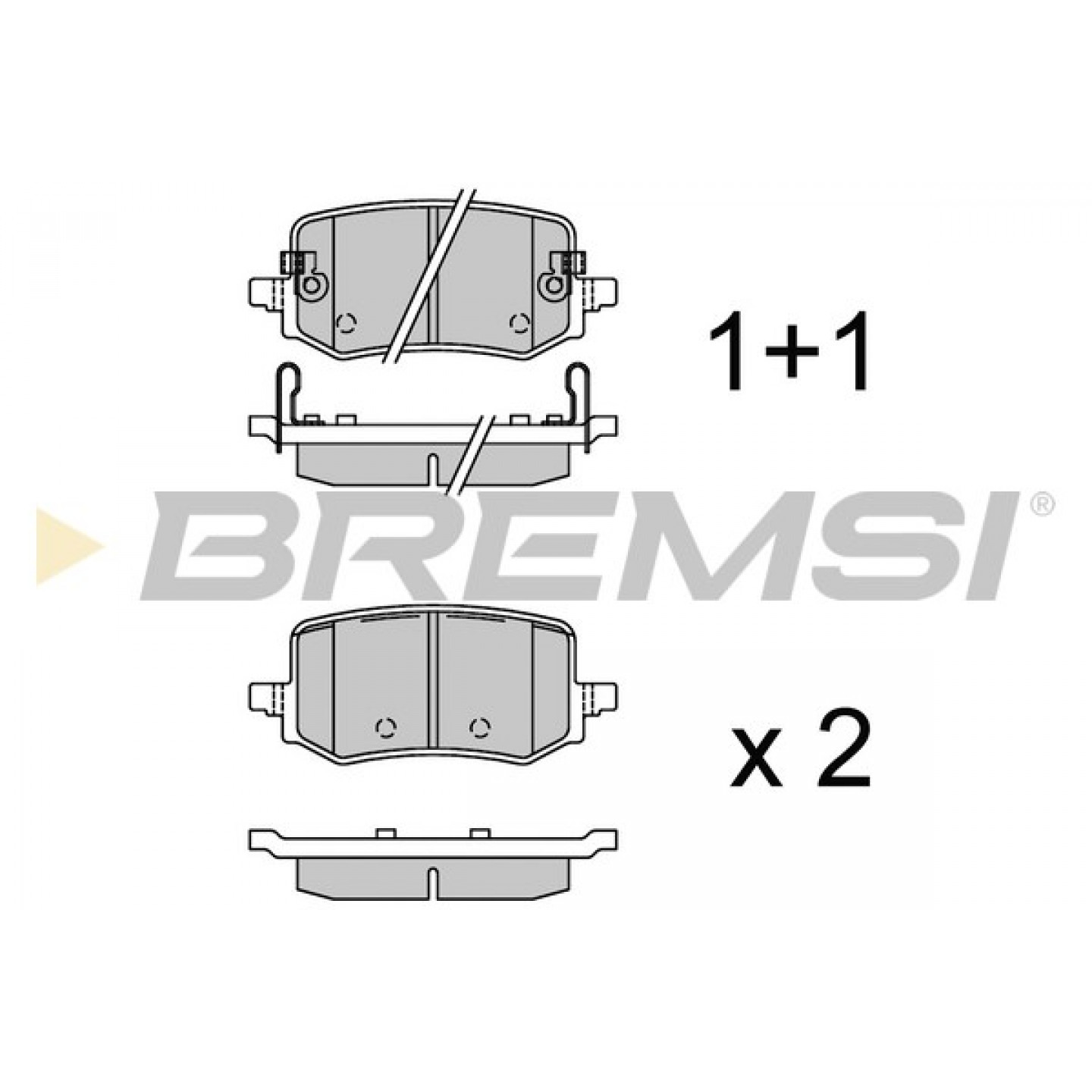 Kit pastiglie freno, Freno a disco BREMSI BP3927
