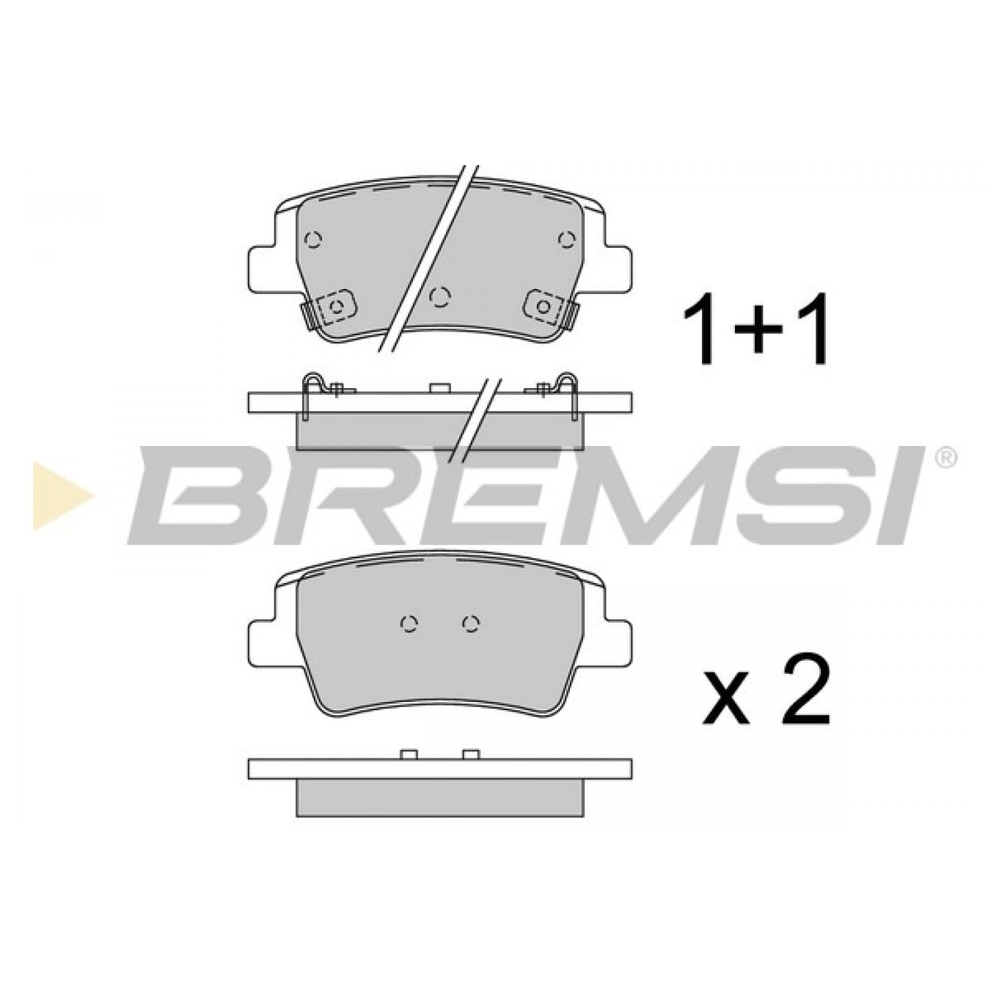 Juego de pastillas BREMSI BP4012