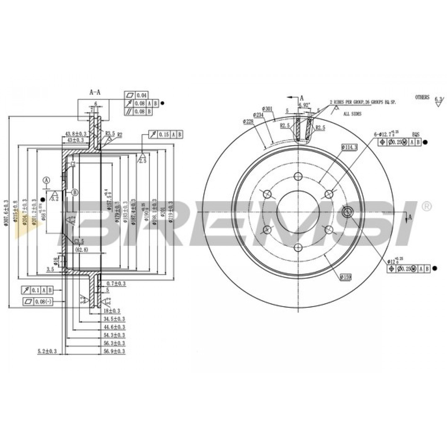 Bremsscheibe BREMSI CD7785V