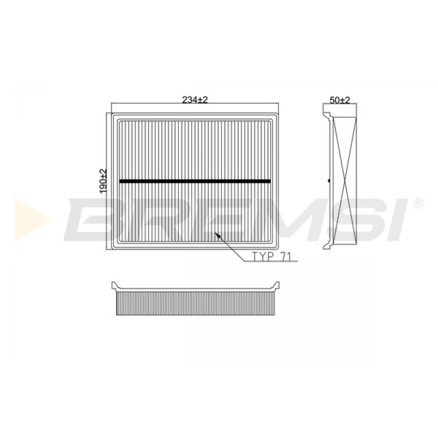 Luftfilter BREMSI FA0571