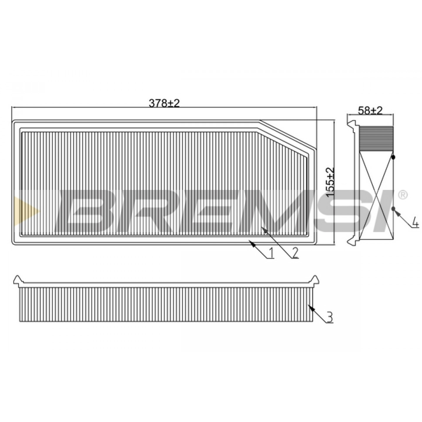 Luftfilter BREMSI FA0649