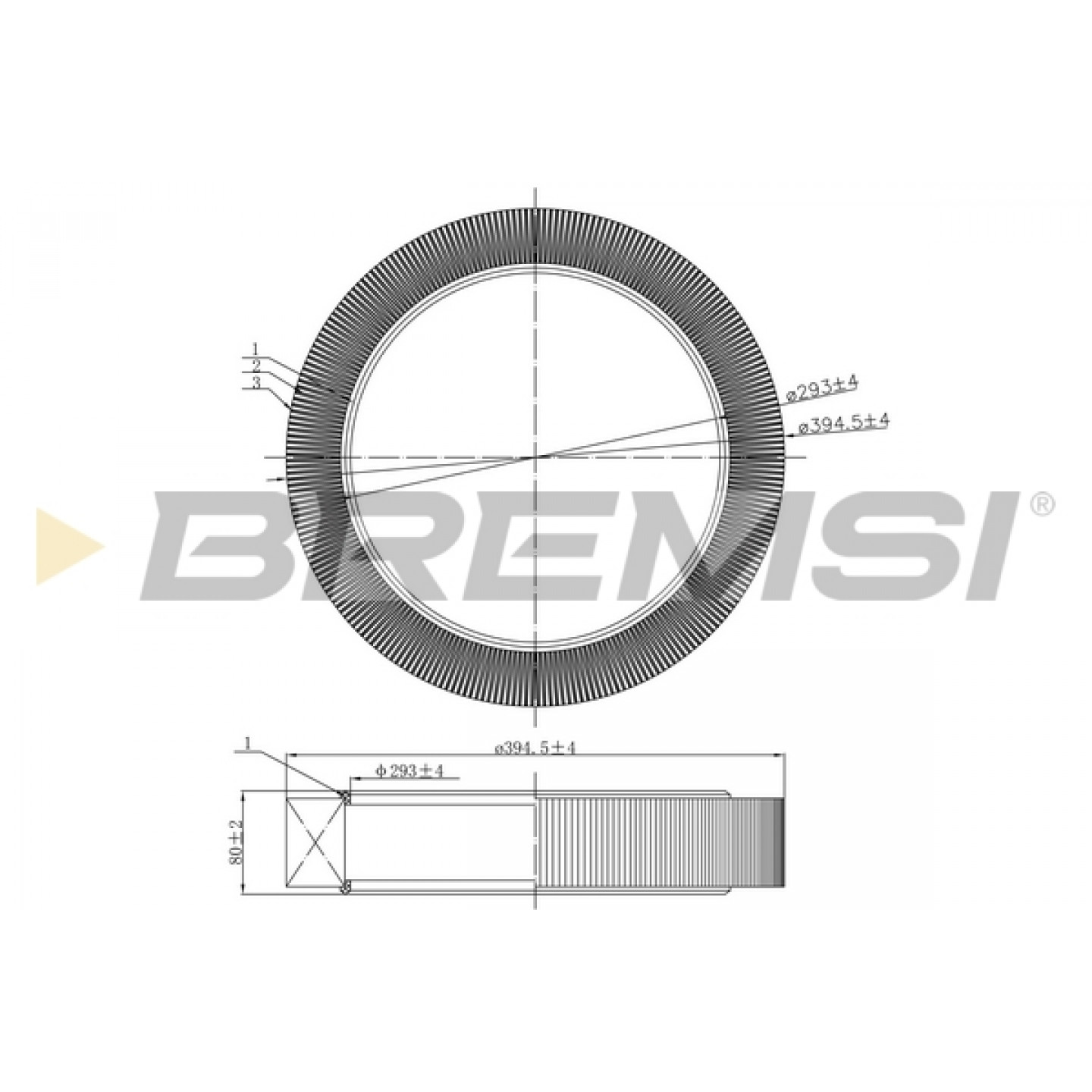 Luchtfilter BREMSI FA2258