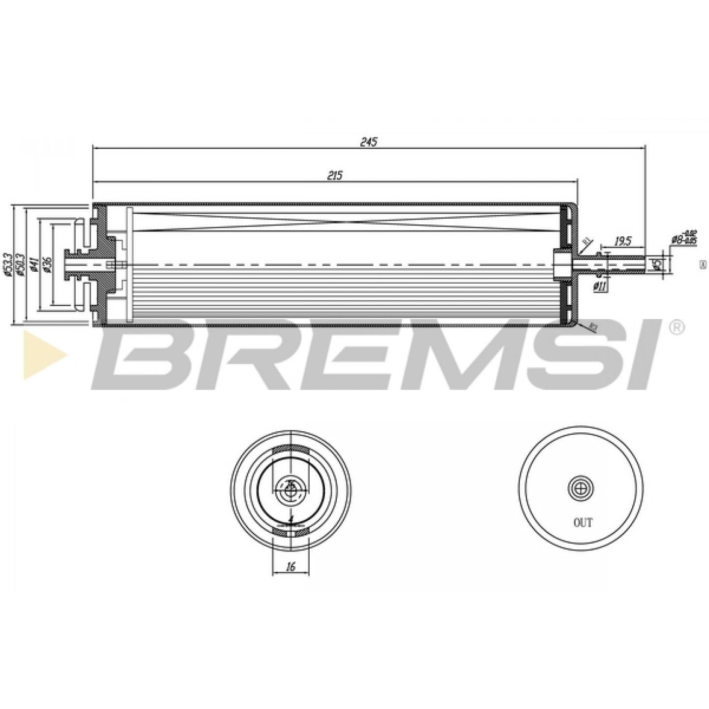 Brændstof-filter BREMSI FE0353