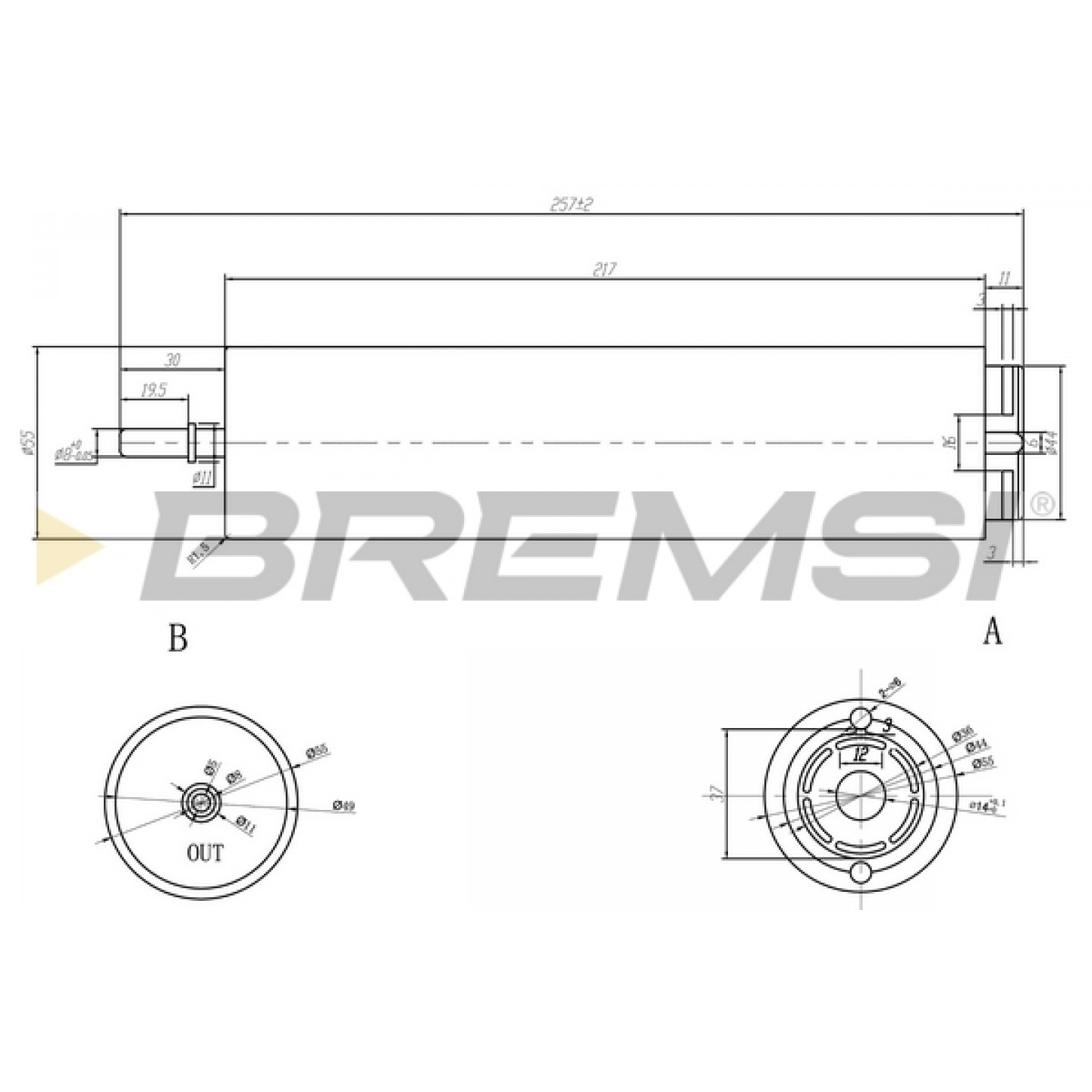 Filtro carburante BREMSI FE0374