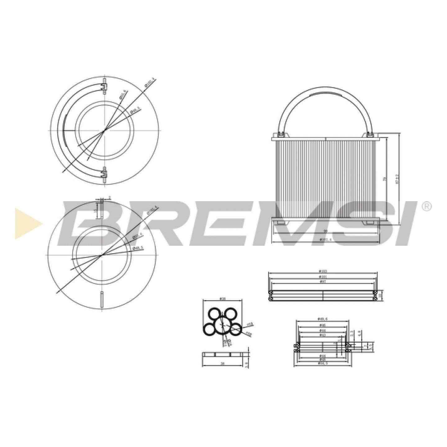 Filtro combustible BREMSI FE0762