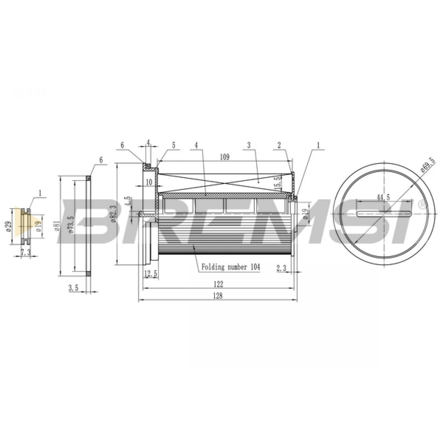 Filtro combustible BREMSI FE0768
