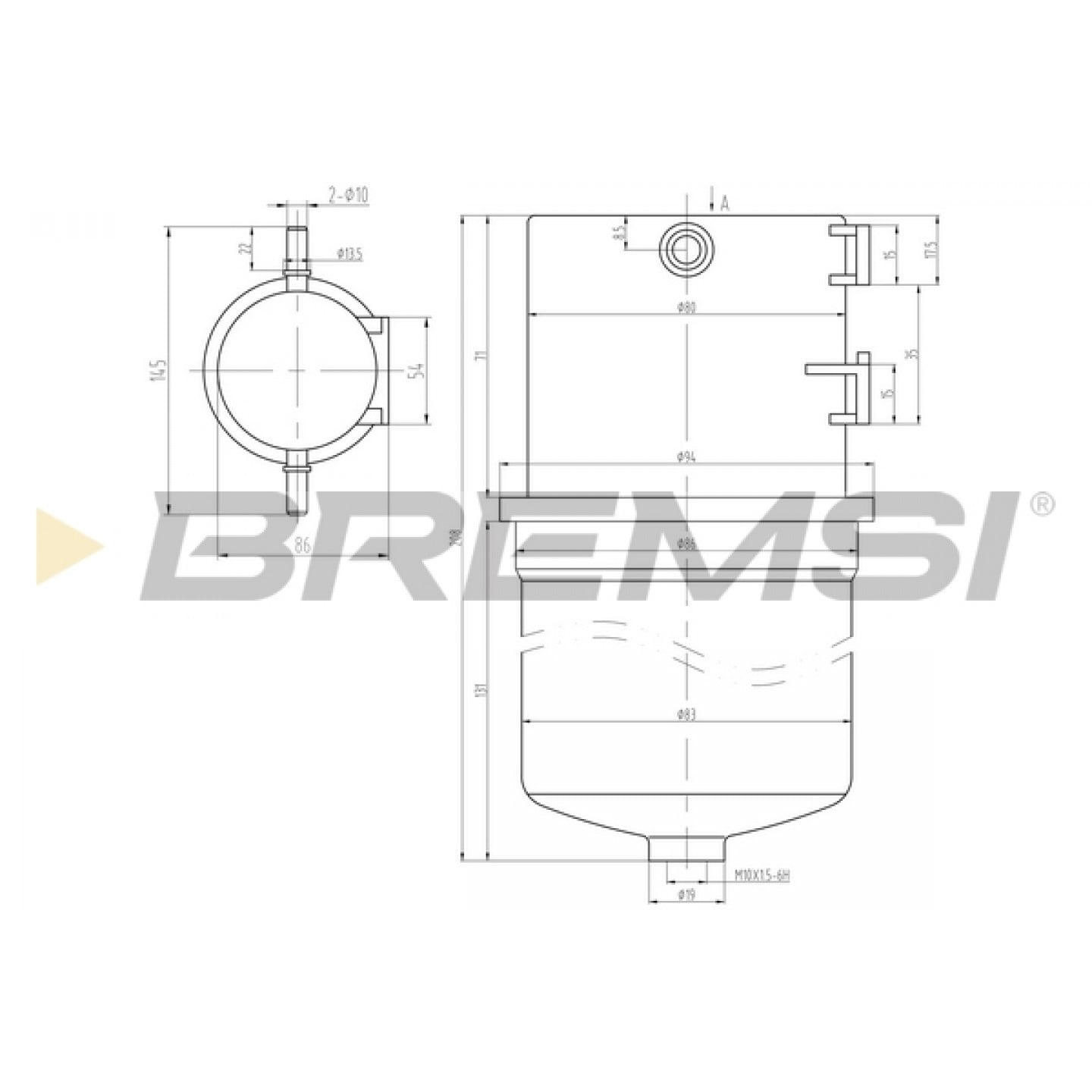 Brændstof-filter BREMSI FE0788