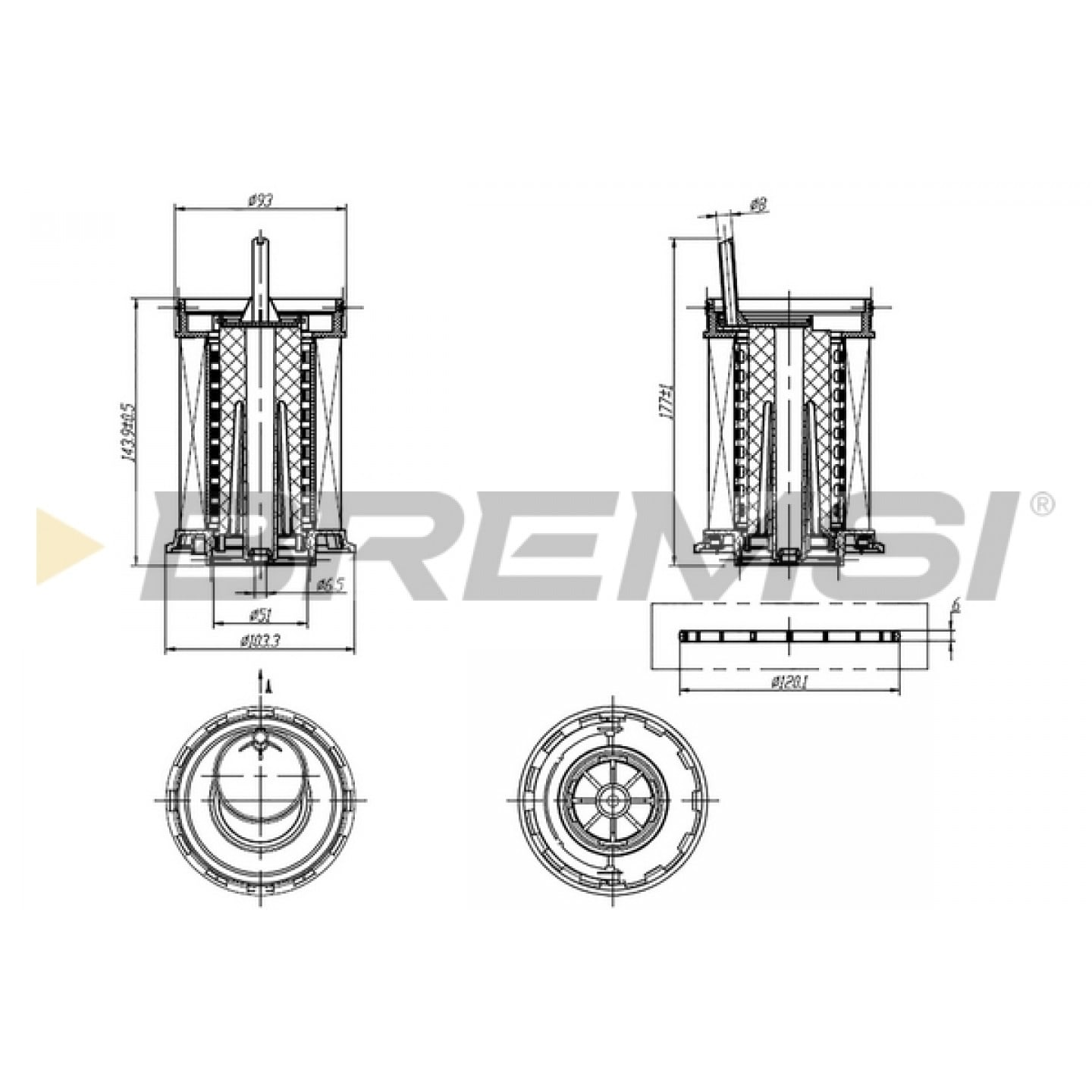 Filtro combustible BREMSI FE0806