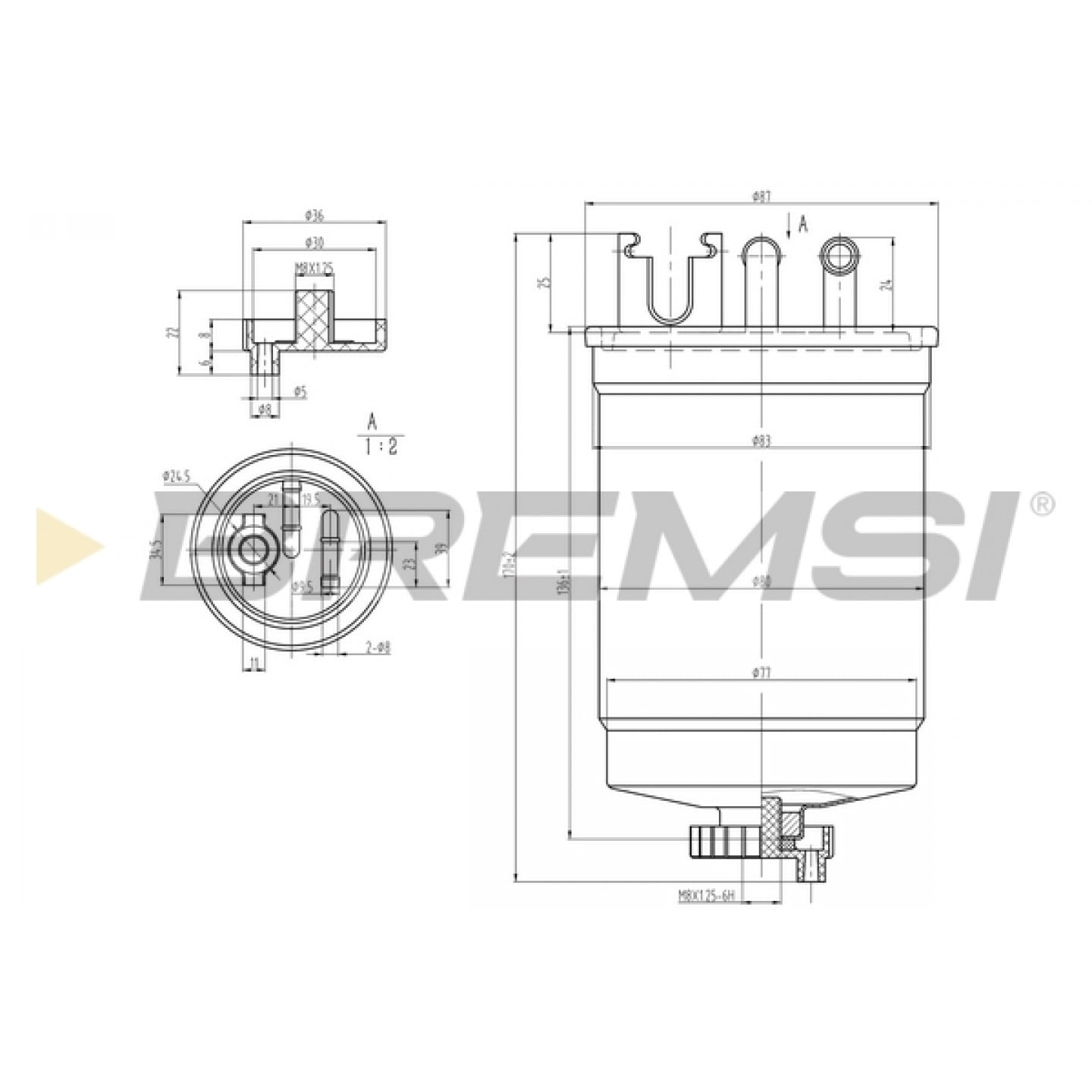 Filtro combustible BREMSI FE1311