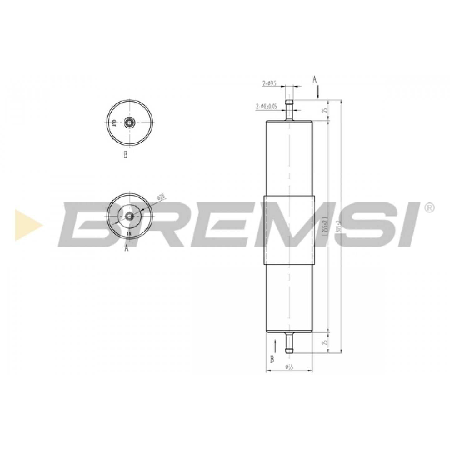 Filtro combustible BREMSI FE1318