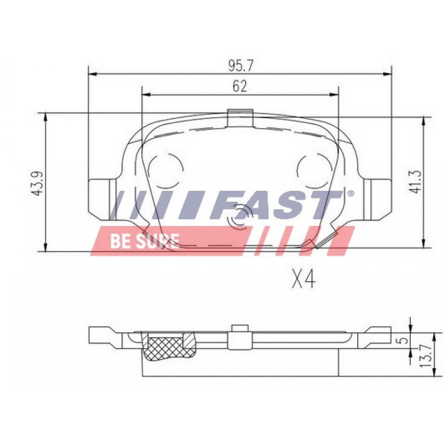 Juego de pastillas FAST FT29162