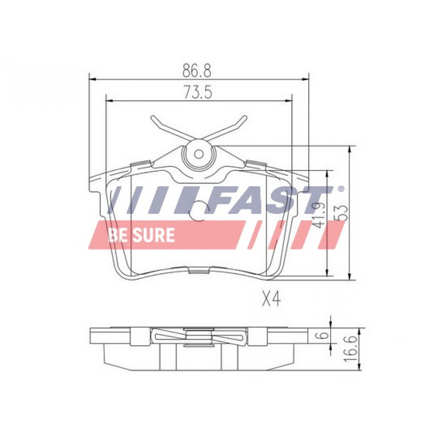 Bremseklodser FAST FT29515