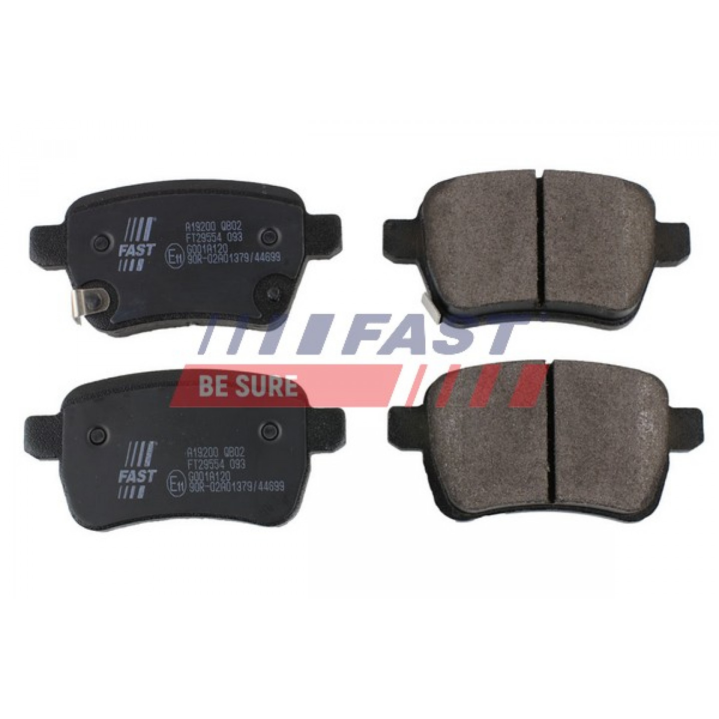 Kit de plaquettes de frein, frein à disque FAST FT29554