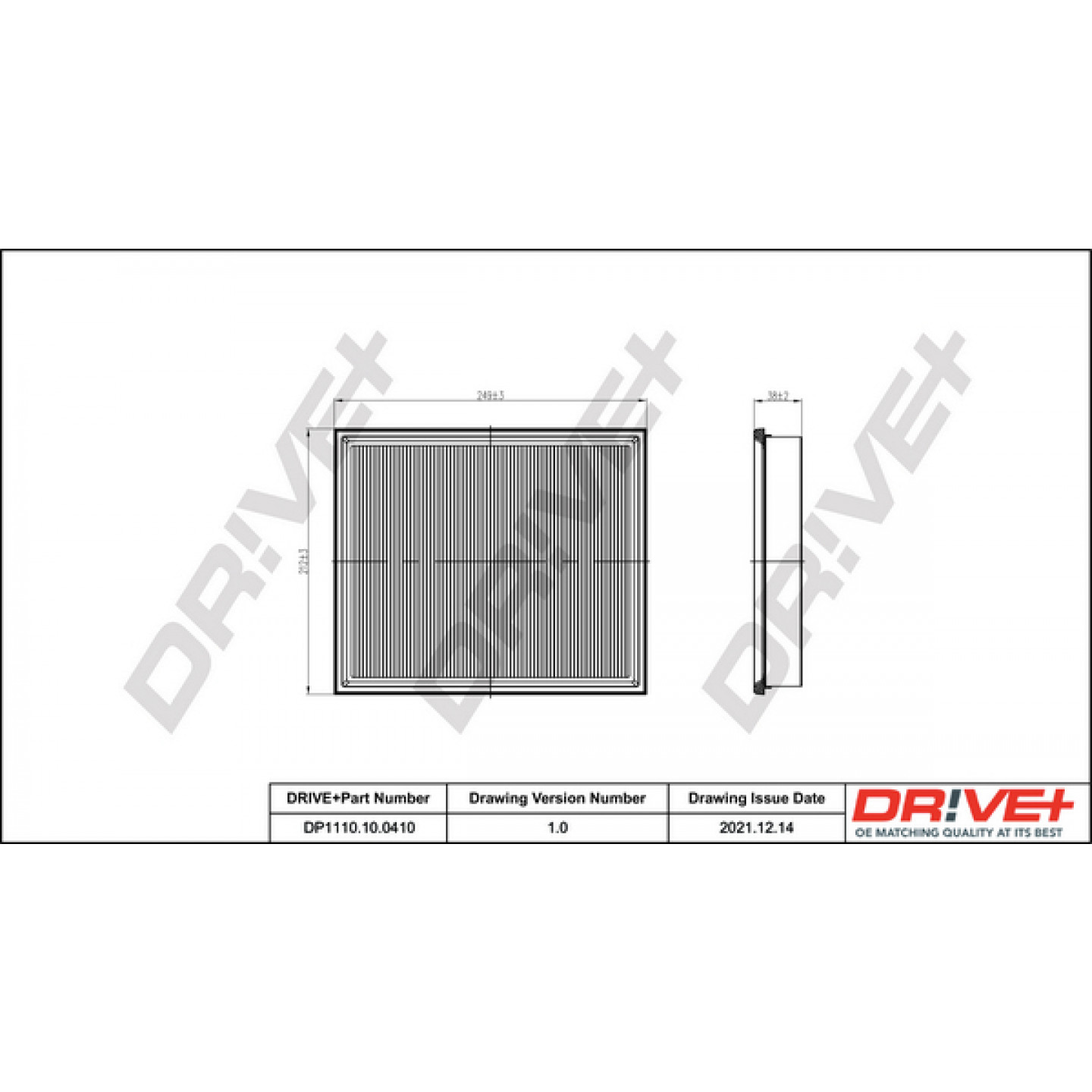 Luchtfilter Dr!ve+ DP1110.10.0410