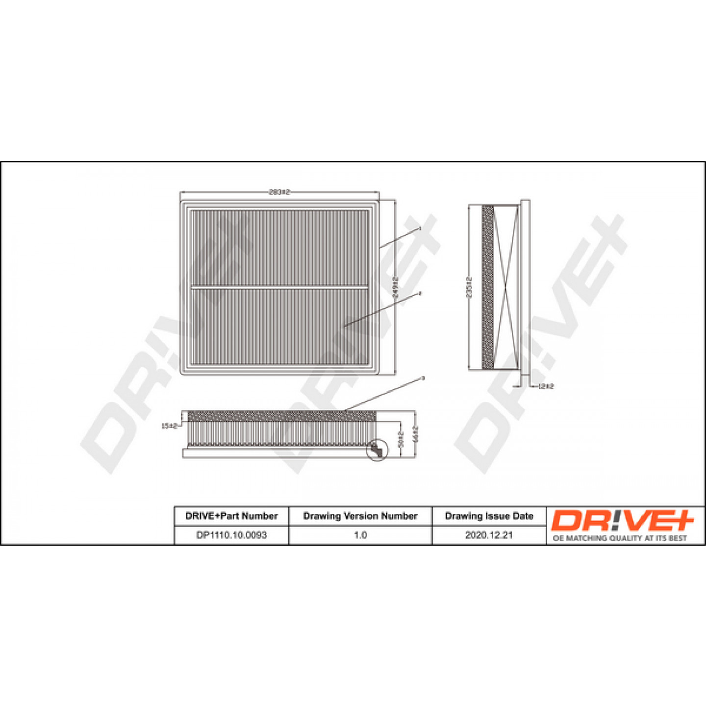 Luchtfilter Dr!ve+ DP1110.10.0093