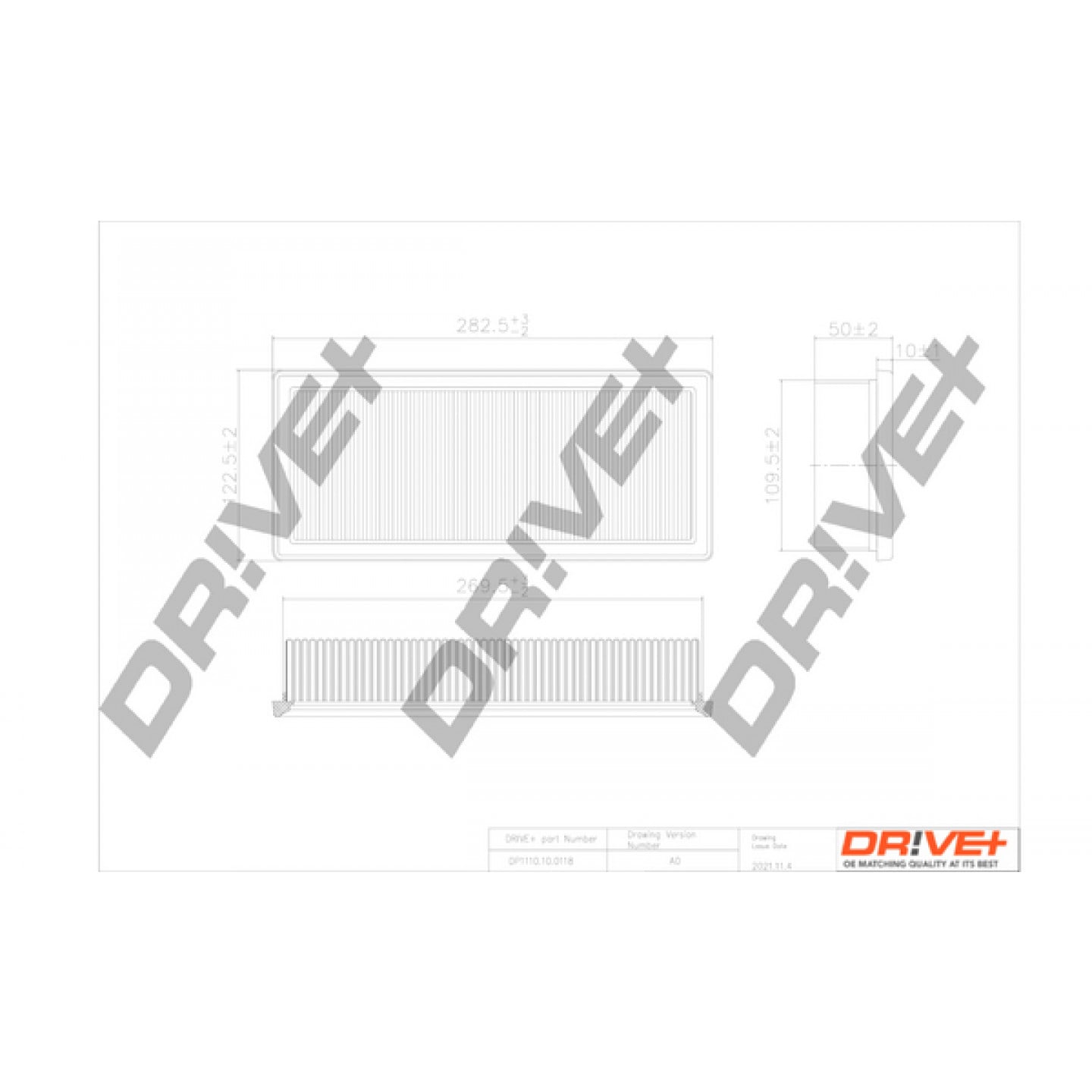 Filtre à air Dr!ve+ DP1110.10.0118