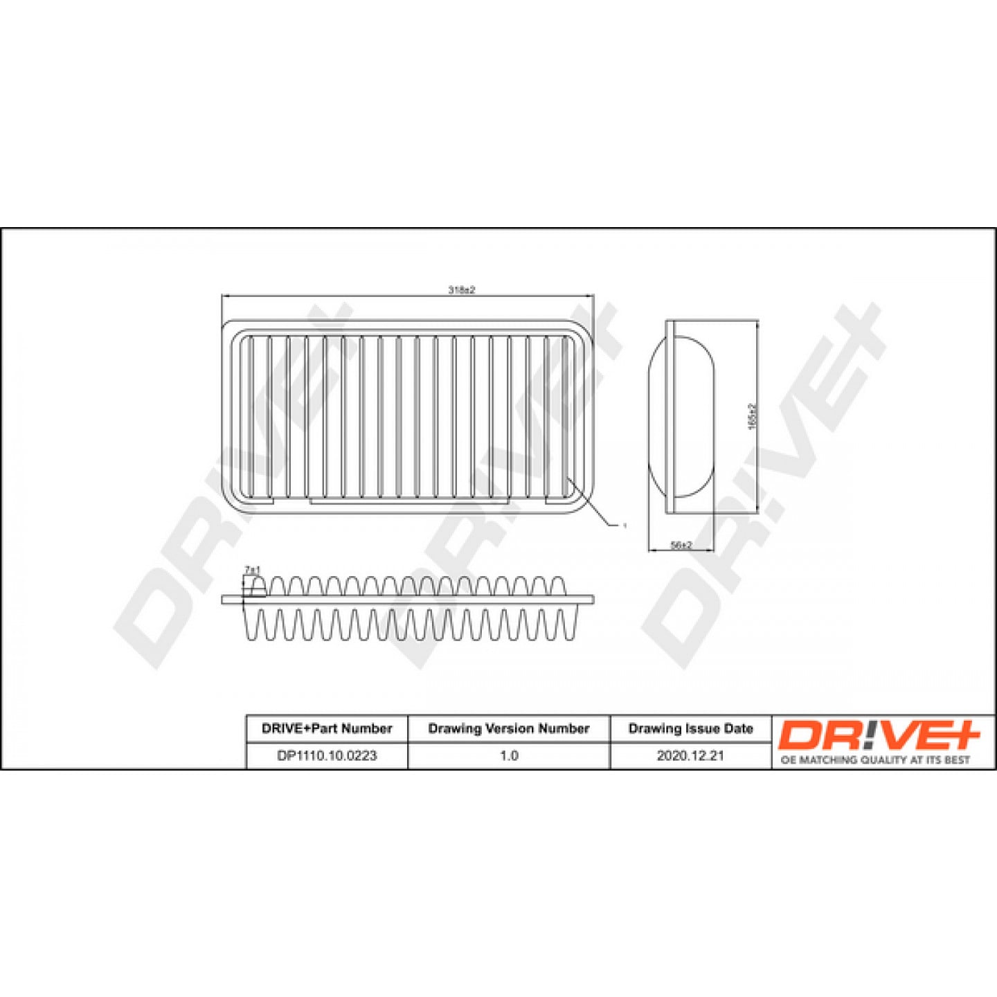 Luchtfilter Dr!ve+ DP1110.10.0223