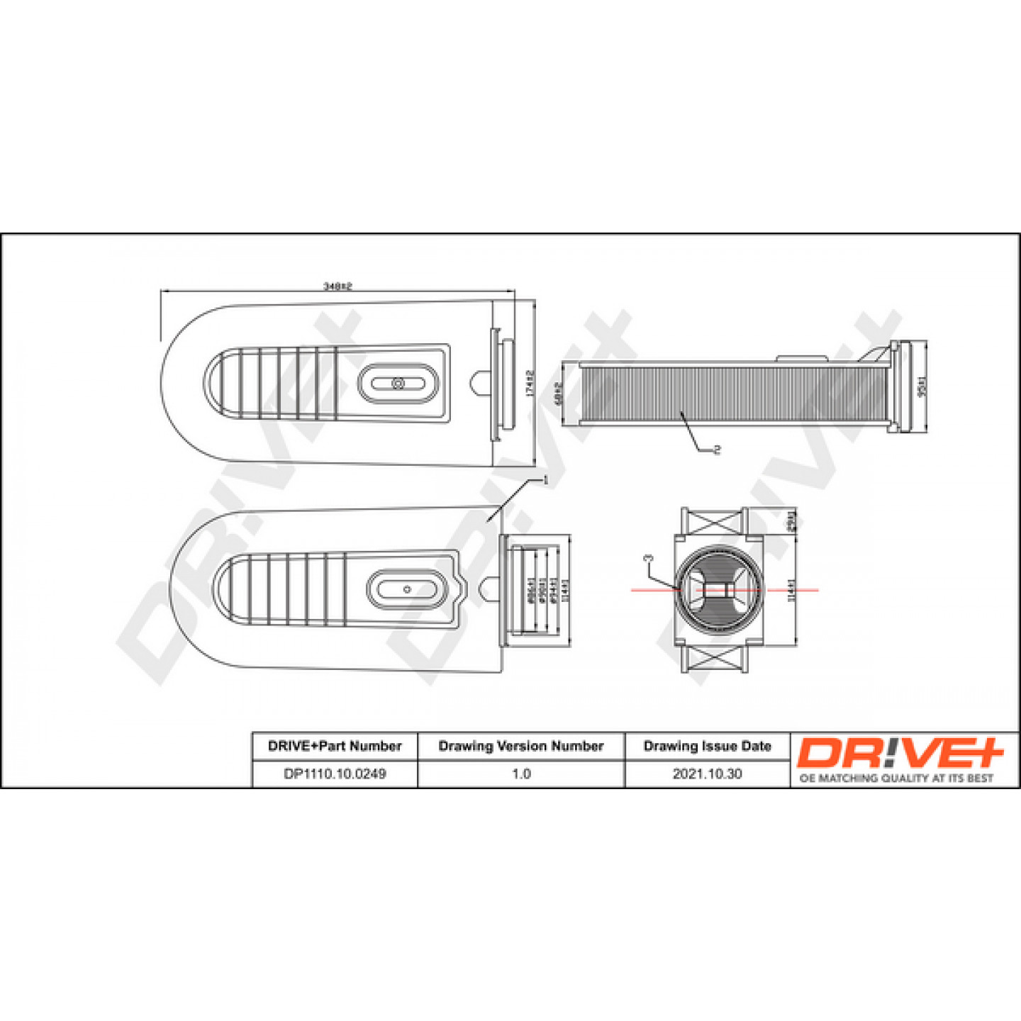 Luchtfilter Dr!ve+ DP1110.10.0249
