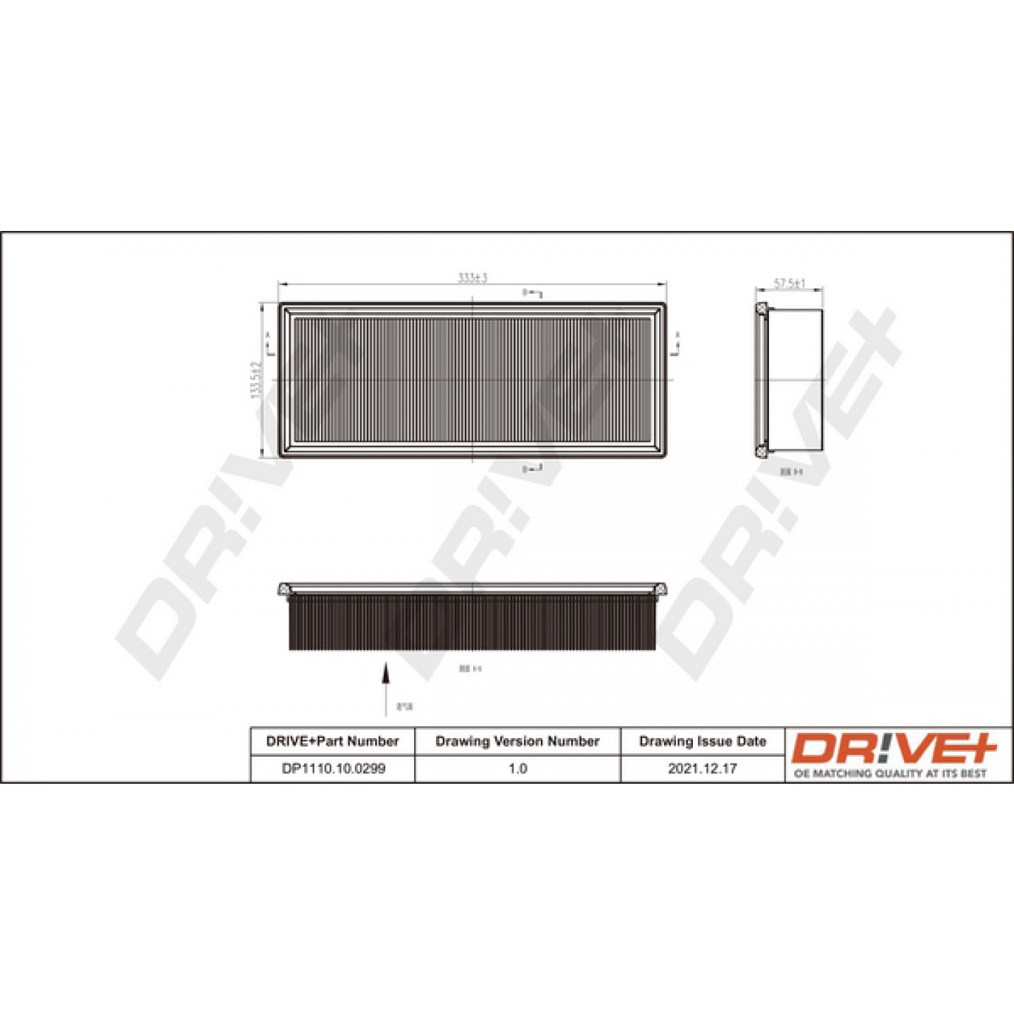 Luchtfilter Dr!ve+ DP1110.10.0299