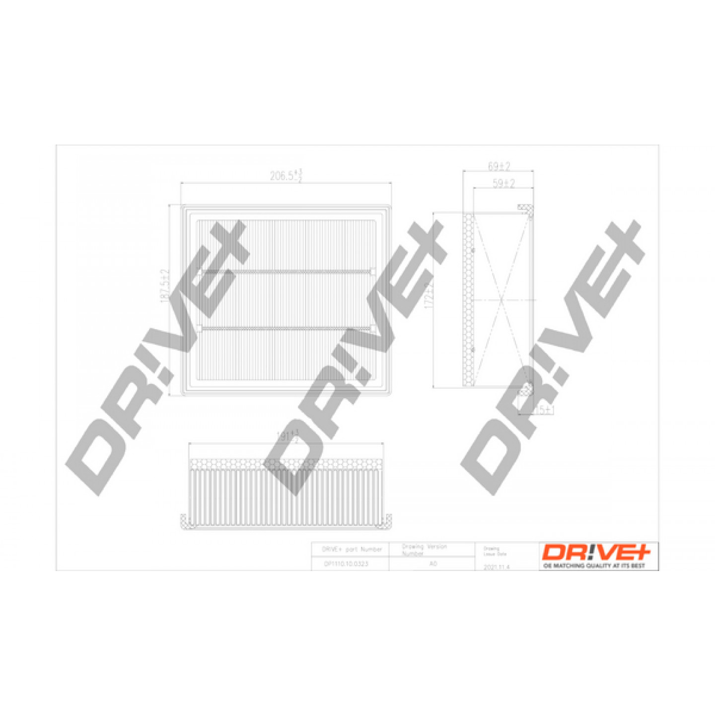 Luchtfilter Dr!ve+ DP1110.10.0323
