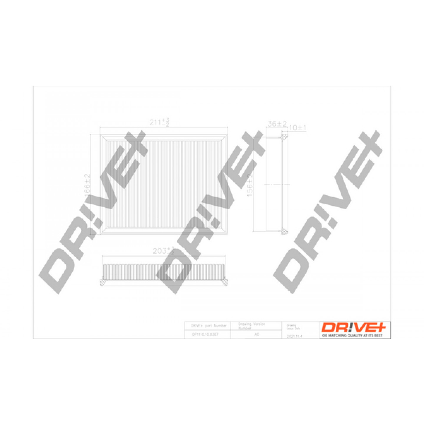 Luchtfilter Dr!ve+ DP1110.10.0387