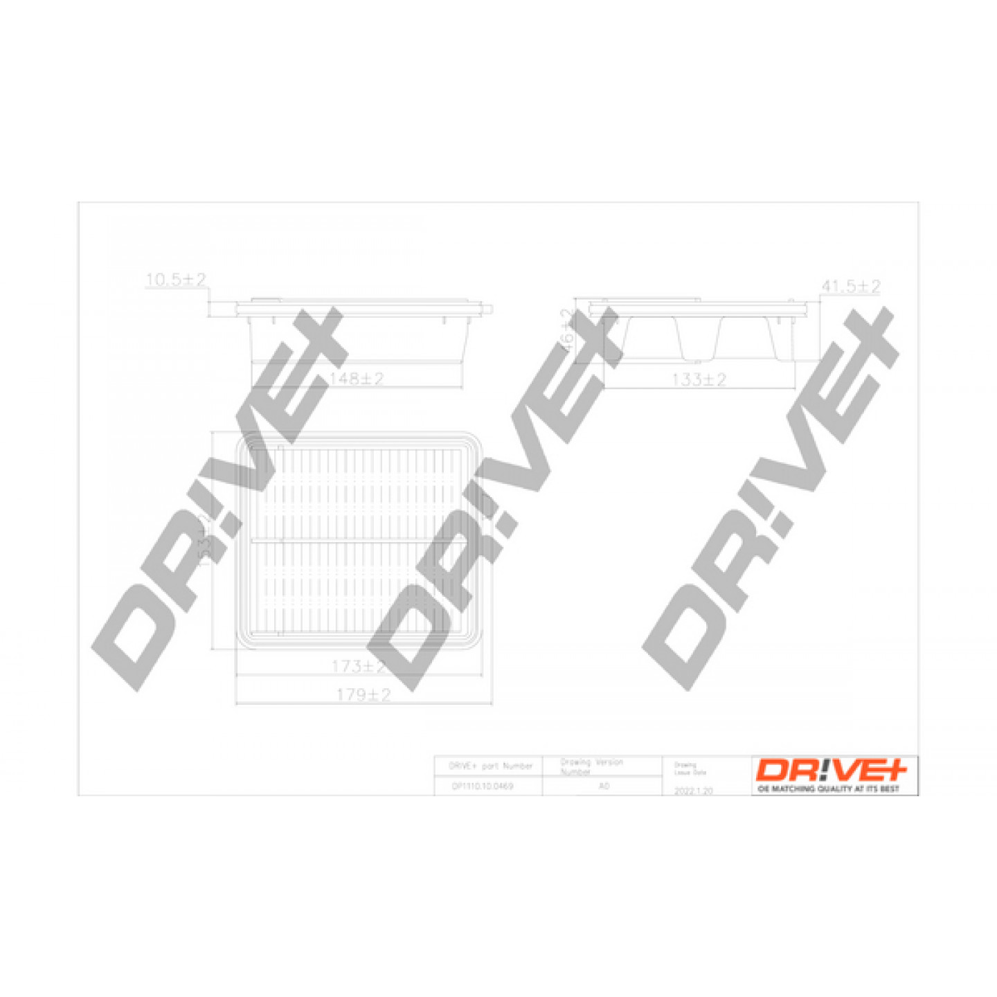 Luchtfilter Dr!ve+ DP1110.10.0469