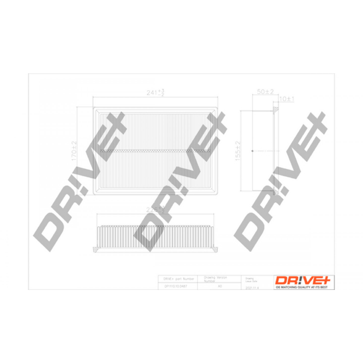 Luchtfilter Dr!ve+ DP1110.10.0487