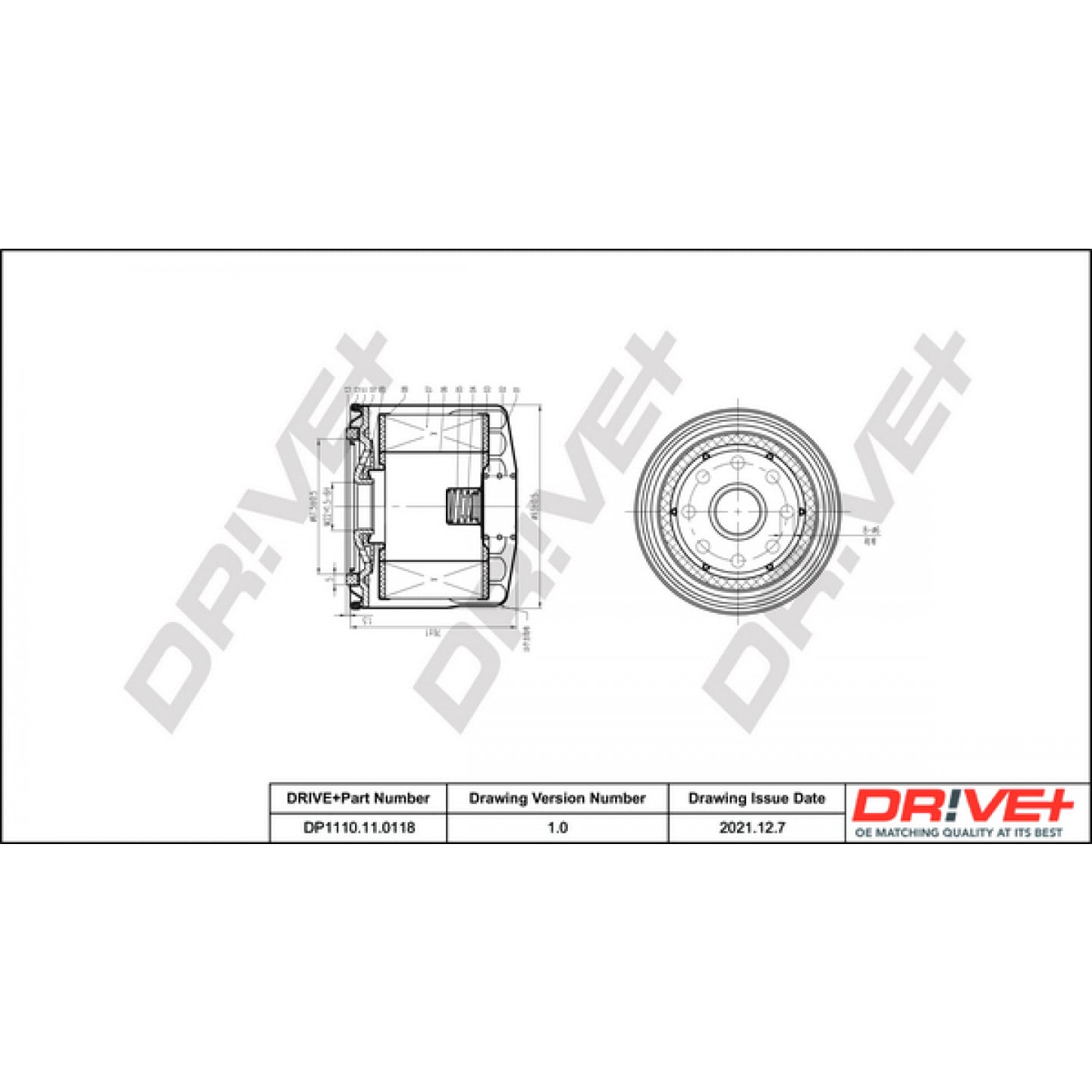 Oliefilter Dr!ve+ DP1110.11.0118