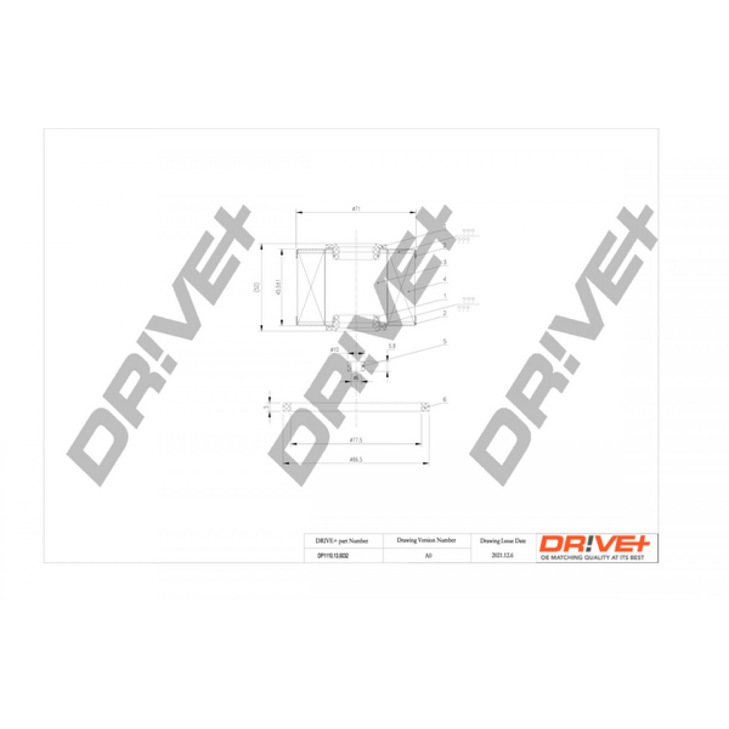 Filtro combustible Dr!ve+ DP1110.13.0032