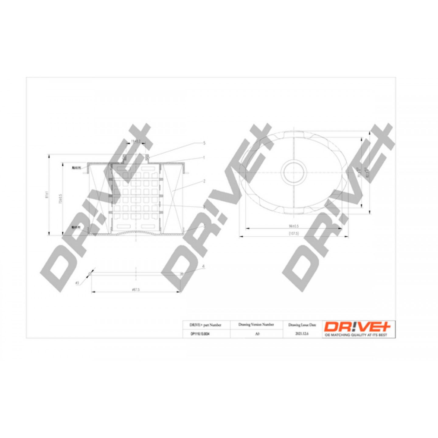 Filtro combustible Dr!ve+ DP1110.13.0034