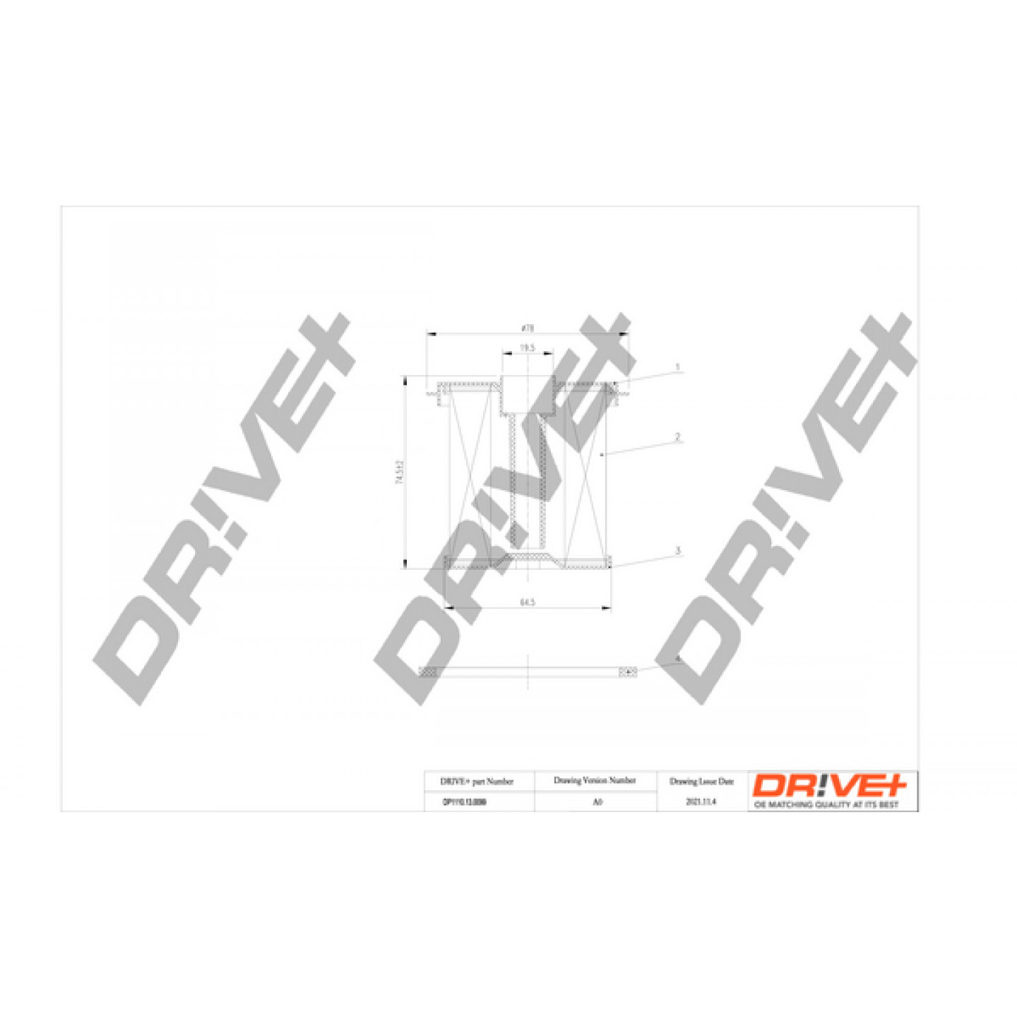 Filtro combustible Dr!ve+ DP1110.13.0099