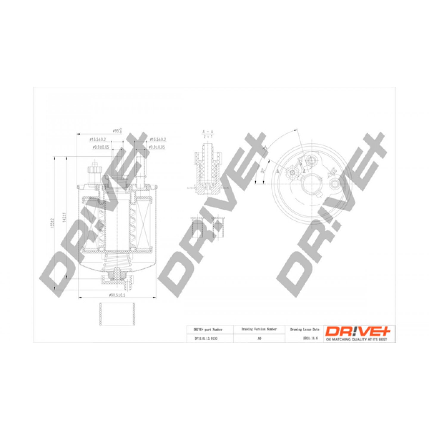 Filtro combustible Dr!ve+ DP1110.13.0133