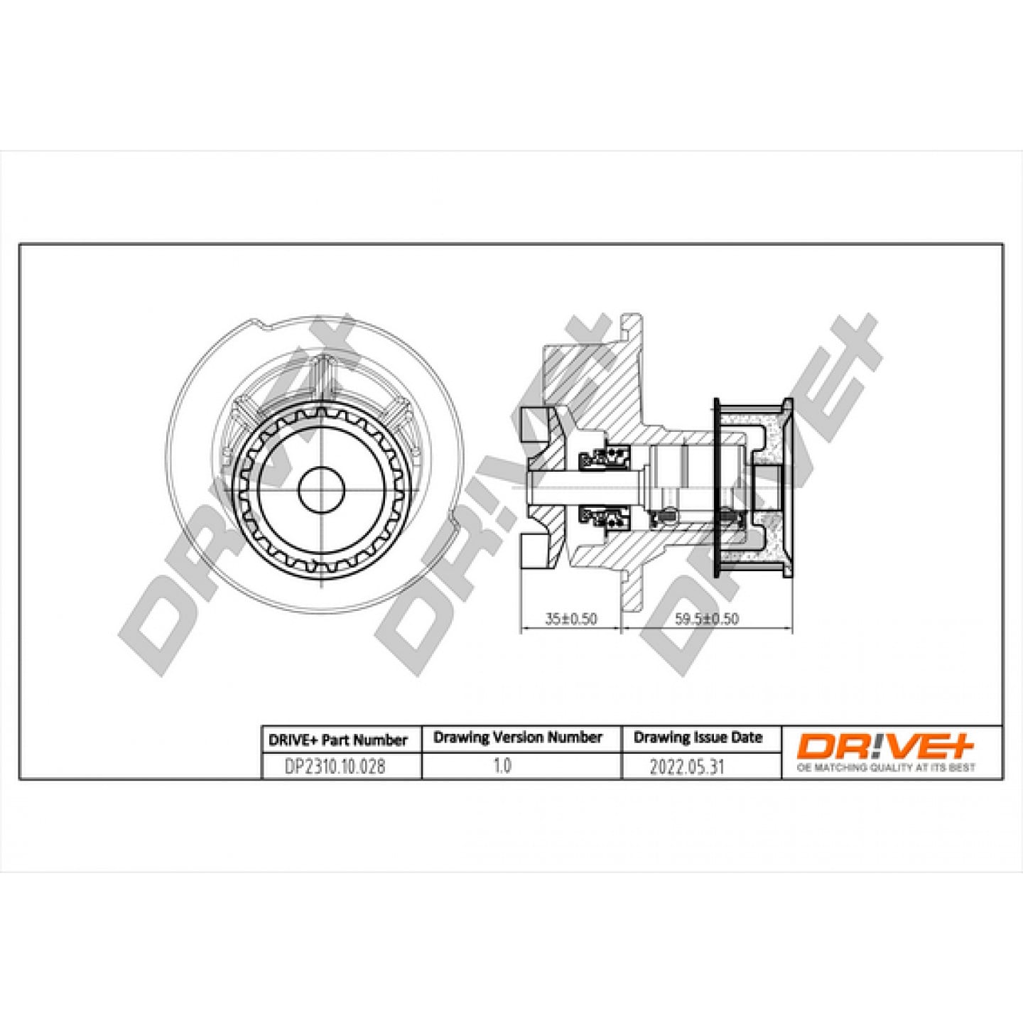 Wasserpumpe, Motorkühlung Dr!ve+ DP2310.10.028