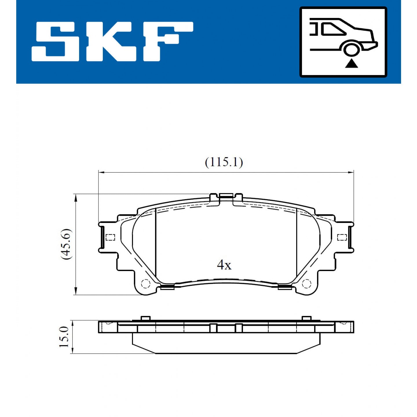Bremseklodser SKF VKBP 90604