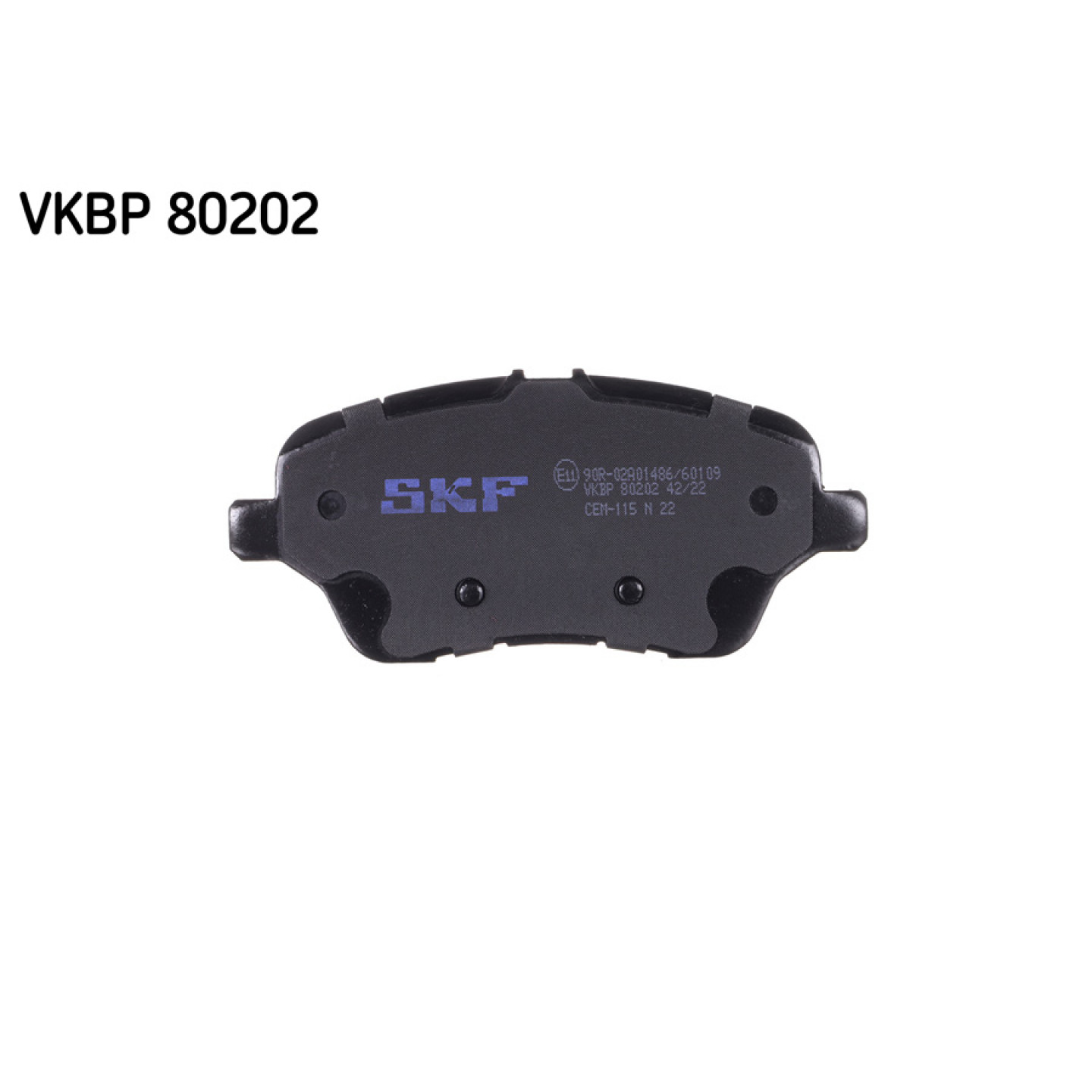 Sada brzdových destiček, kotoučová brzda SKF VKBP 80202
