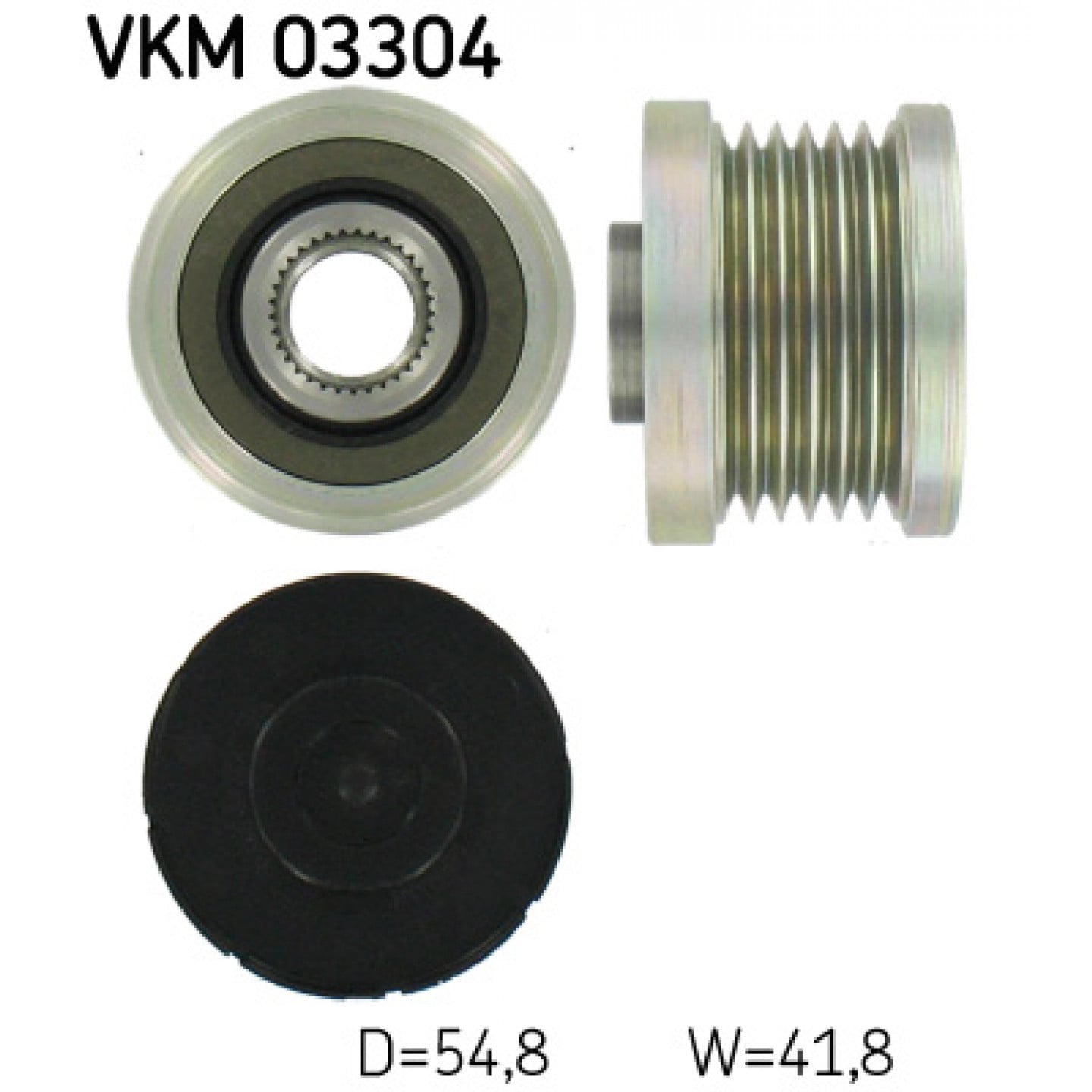 Dynamovrijloop SKF VKM 03304