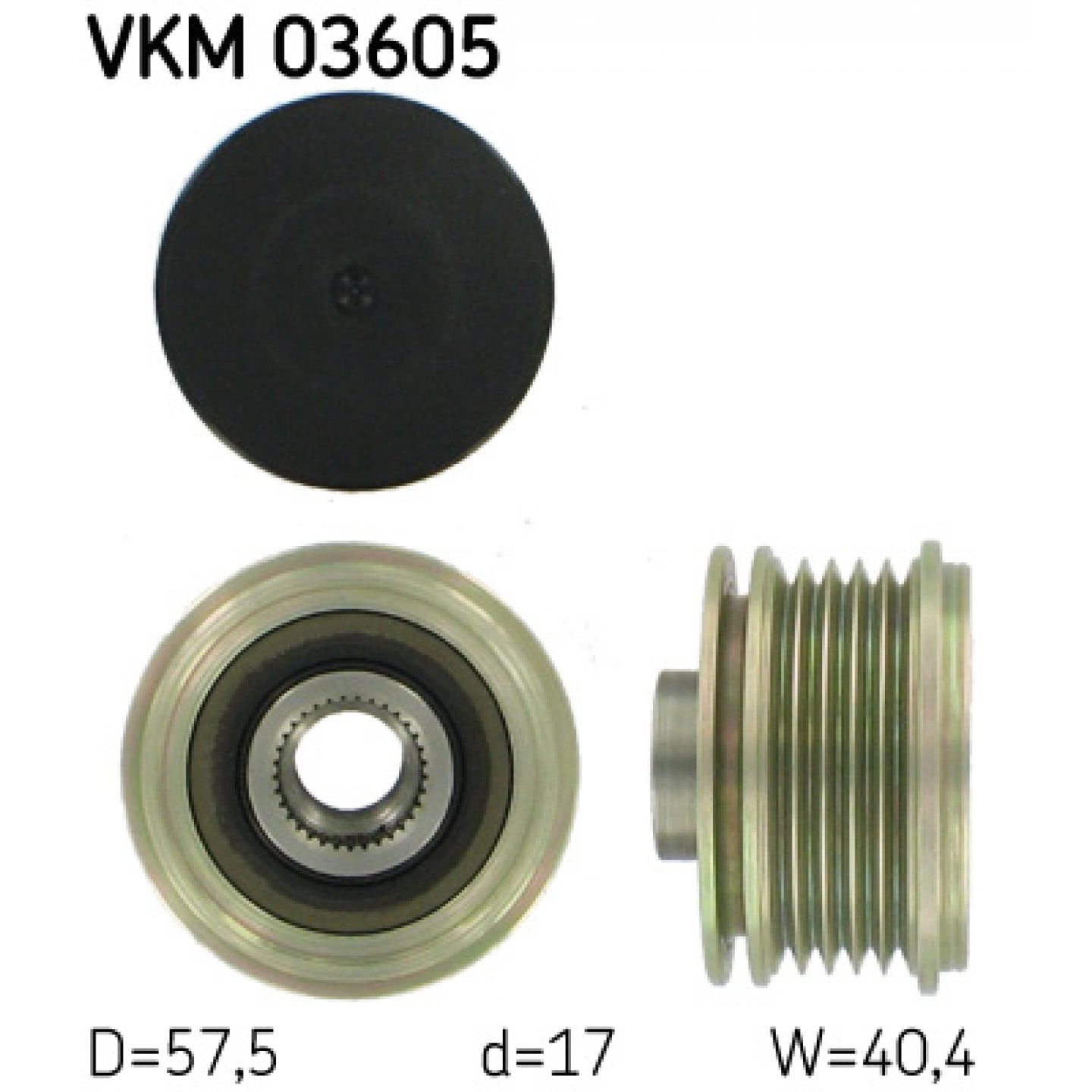 Dynamovrijloop SKF VKM 03605