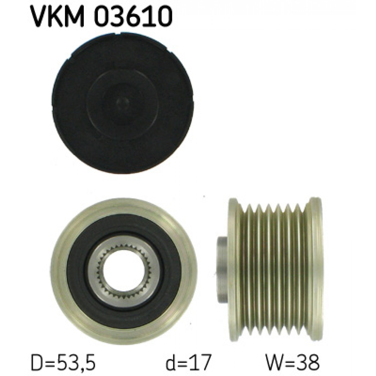 Alternator - sprzęgło jednokierunkowe SKF VKM 03610