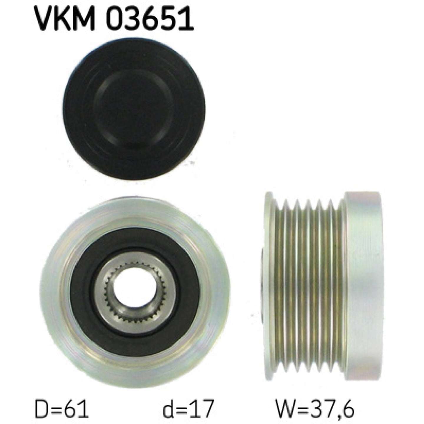 Dynamovrijloop SKF VKM 03651