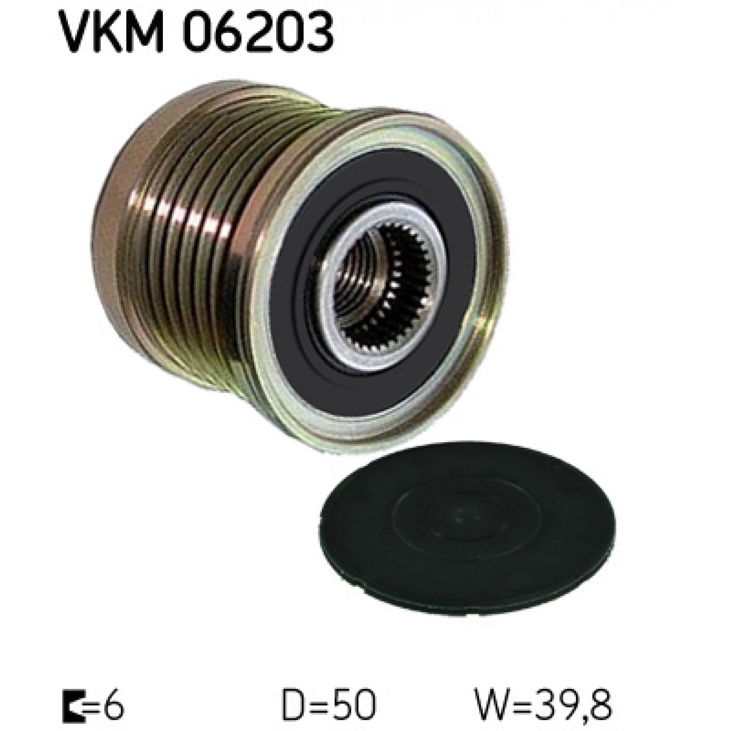 Alternator - sprzęgło jednokierunkowe SKF VKM 06203