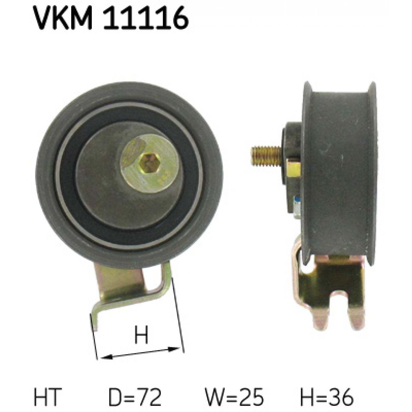 Napínací kladka, ozubený řemen SKF VKM 11116